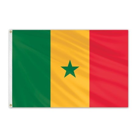 Senegal Outdoor Nylon Flag 6'x10 -  GLOBAL FLAGS UNLIMITED, 203520